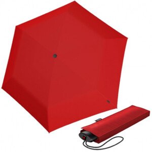 Lehký dámský skládací plochý deštník - Knirps AS.050 SLIM SMALL RED