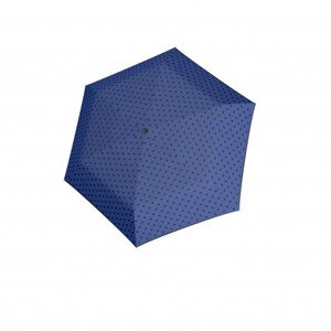 Derby Hit Mini Flat Dots - dámský skládací deštník, modrá, puntík