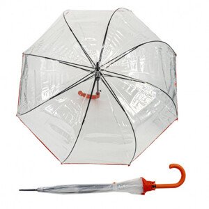 Derby Hit Long Automatik Transparent - dámský vystřelovací holový deštník
