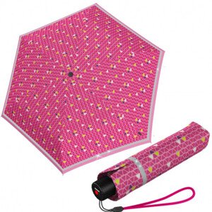 Knirps Knirps Rookie Triple Pink Reflective lehký  skládací deštník