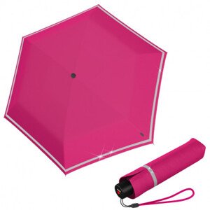 Knirps Knirps Rookie Flamingo Reflective lehký  skládací deštník