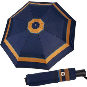 Doppler Carbonsteel Magic London - dámský plně automatický deštník, modrá, geometrický / abstraktní