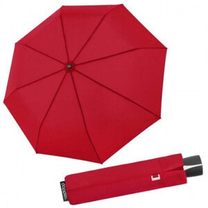 Doppler Fiber Alu Light - dámský skládací deštník, červená, plná barva