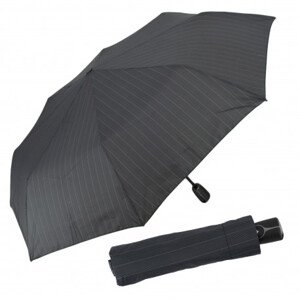 Doppler Magic Fiber - pánský plně automatický deštník, černá, proužek