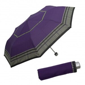 Doppler Mini Light - dámský skládací deštník, fialová, geometrický / abstraktní