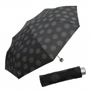 Doppler Mini Light - dámský skládací deštník, černá, geometrický / abstraktní