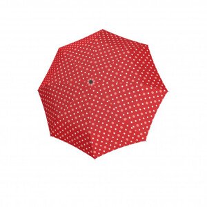 Doppler Kids Maxi Dots - dětský holový deštník, červená, plná barva