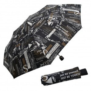 Doppler Mini Fiber Scribble black - dámský skládací deštník