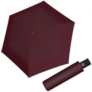 Doppler Smart Close - deštník s funkcí automatického zavírání, vínová, plná barva