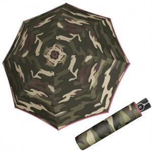 Doppler Fiber Magic Camoustripe - dámský plně automatický deštník, zelená, geometrický / abstraktní