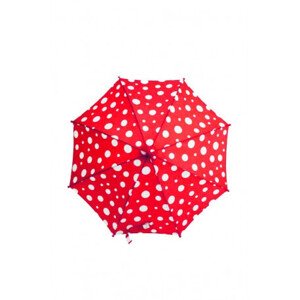 Derby Maxi Dots - dětský holový vystřelovací deštník, červená, puntík