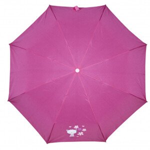 Derby Mini s potiskem - dětský skládací deštník, růžová, plná barva