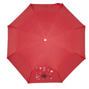 Derby Mini s potiskem - dětský skládací deštník, červená, plná barva
