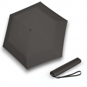 Lehký dámský skládací plochý deštník - Knirps US.050 DARK GREY