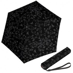 Knirps KNIRPS US.050 SPEAK - lehký dámský skládací plochý deštník