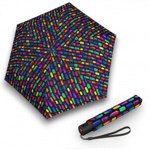 Knirps KNIRPS U.200 CREATE BLACK s UV - elegantní dámský plně automatický deštník