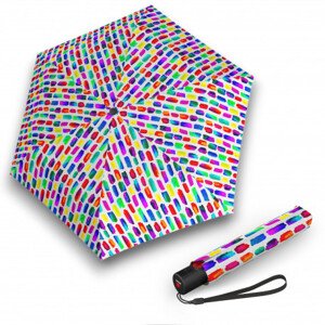 Elegantní dámský plně automatický deštník - Knirps U.200 CREATE CRYSTAL s UV