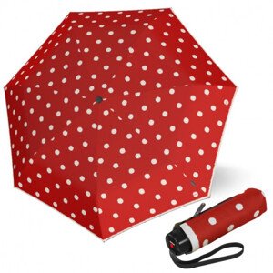 Ultralehký skládací deštník - Knirps T.020 DOT ART RED