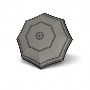 Doppler Fiber Mini Classic - dámský skládací deštník, šedá se vzorem
