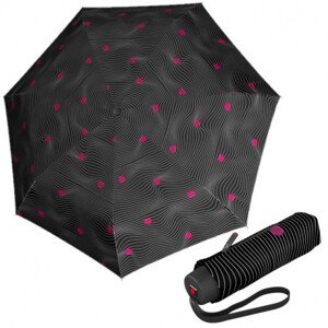 Eko ultralehký skládací deštník - Knirps T.020 MEDITATE BLACK