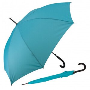 Derby Hit Long Automatic Uni - dámský holový vystřelovací deštník, modrá, plná barva