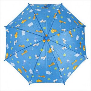 Doppler Kids Maxi Boys - dětský holový deštník, modrá, geometrický / abstraktní