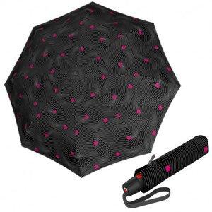 Knirps KNIRPS T.200 MEDITATE BLACK - EKO elegantní plně automatický deštník