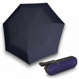 Knirps KNIRPS X1 GLAM NAVY - lehký skládací mini deštník
