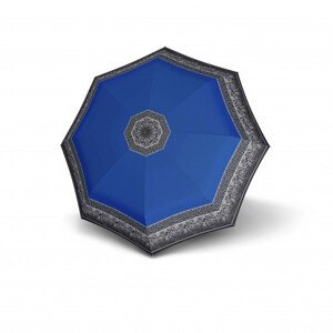 Doppler Fiber Magic Classic - dámský plně automatický deštník, modrá, geometrický / abstraktní