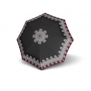 Doppler Fiber Magic Classic - dámský plně automatický deštník, černá, geometrický / abstraktní