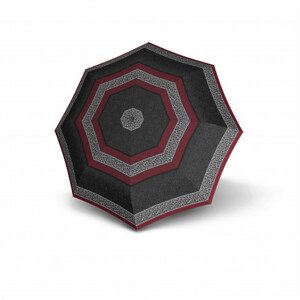 Doppler Fiber Magic Classic - dámský plně automatický deštník, červená, geometrický / abstraktní
