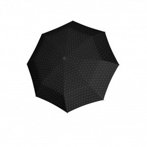 Doppler Fiber Havanna Black&White - dámský skládací deštník, černá, geometrický / abstraktní