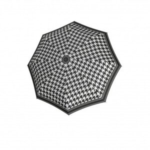 Doppler Fiber Havanna Black&White - dámský skládací deštník, bílá
