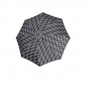Doppler Carbonsteel Magic Glow - dámský plně automatický deštník, černá, geometrický / abstraktní