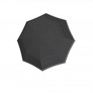 Doppler Fiber Mini Classic - dámský skládací deštník, šedá, geometrický / abstraktní