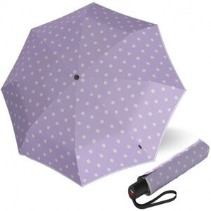 Knirps KNIRPS A.200 MEDIUM Dot Art Lavender - elegantní dámský plnoautomatický deštník