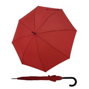Derby Hit Lang AC Minimals - dámský holový vystřelovací deštník, červená, geometrický / abstraktní