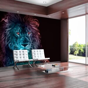Samolepící tapeta duhový lev - Abstract lion
