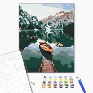 Malování podle čísel čiré horské jezero
