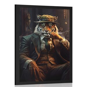 Plakát zvířecí gangster tygr