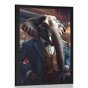 Plakát zvířecí gangster slon