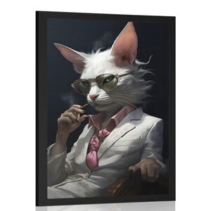 Plakát zvířecí gangster kočka