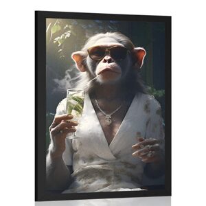 Plakát zvířecí gangster opice