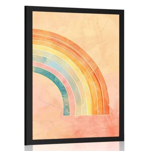Plakát minimalistická duha Peach Fuzz