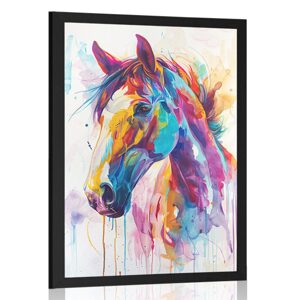Plakát kůň s imitací malby